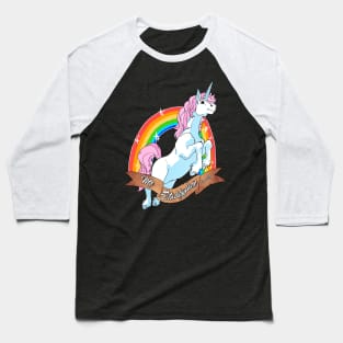 Unicorn stabbyface Baseball T-Shirt